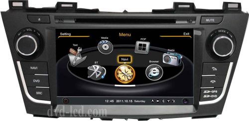 Car dvd gps navigation headunits radio stereo ipod 3g tv for 2012-2013 mazda 5