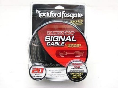 Rockford fosgate rfi-20' ft rca cable wire 2 channel