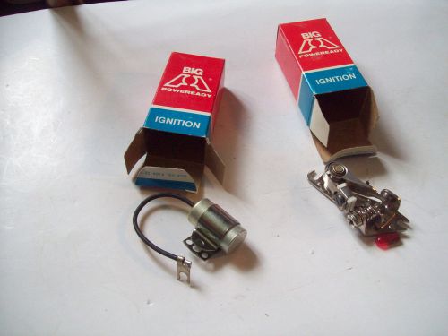 Nos vintage poweready points &amp;condenser for 55-69 327,350,396 and others
