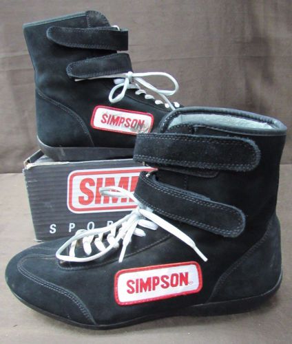 Simpson men&#039;s size 9.5 racing shoes black