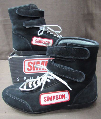 Simpson men's size 9.5 racing shoes black