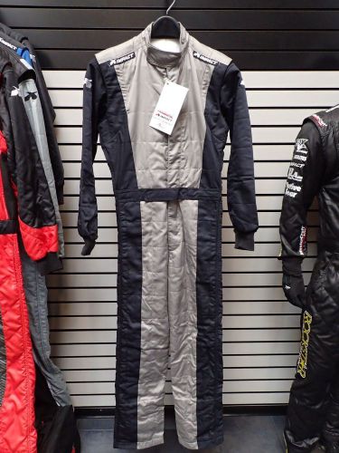 New impact team one driving suit small black/gray sfi 3.2a/5 made in the usa