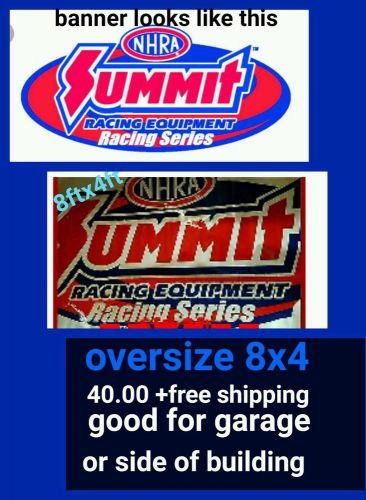 Summit racing banner/8x4 big banner,free matching vinyl decal