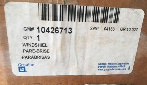 Gm part no.: 10426713 windshield, windshield glass