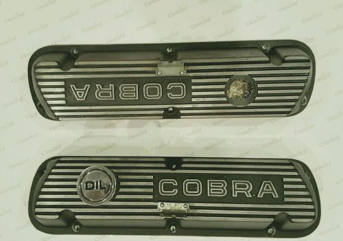 Cobra (ford racing) 289 302 351w black satin valve cover set