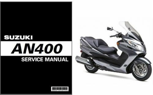 07-12 suzuki burgman 400 an400 service repair manual cd - an 400 skywave