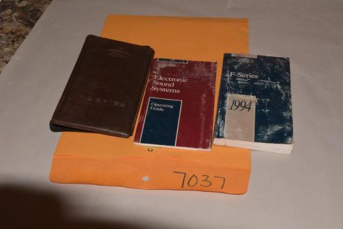 ♣♣ 1994 94 ford f150 f250 f350 pickup truck owners manual guide book 7037 ♣♣