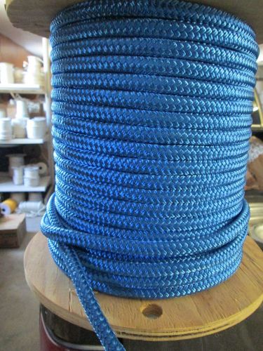 1/2&#034; x 46&#039; halyard sail line ,anchor rope polyester double braid 8500 lb usa ,1