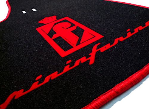 Bl./red velours pf floor mats for fiat 1200 1500 1600 s cabriolet