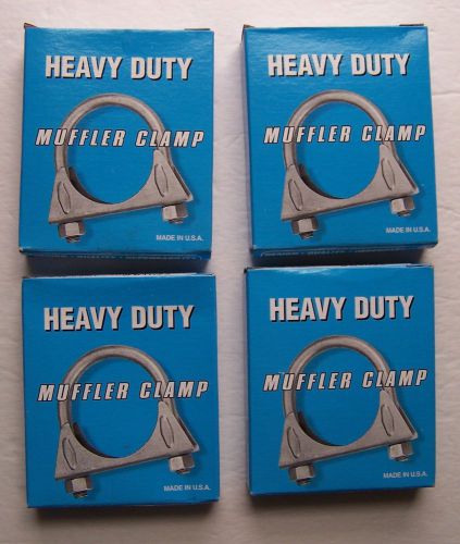 1-3/4  heavy duty muffler clamps - set of 4 - 3/8 u bolt - made in usa
