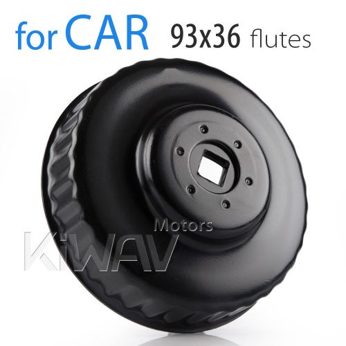 Kiwav- cap type end cap oil filter wrench 93mm 36 flutes remove install tool