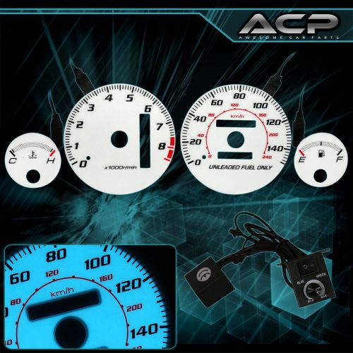 White indiglo gauge dashboard cluster upgrade for 94-01 acura integra jdm