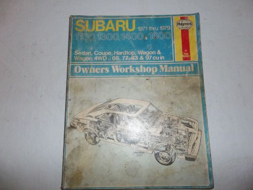 Subaru 1100 1300 1400 1600 1971-8/1979 haynes repair manual 237