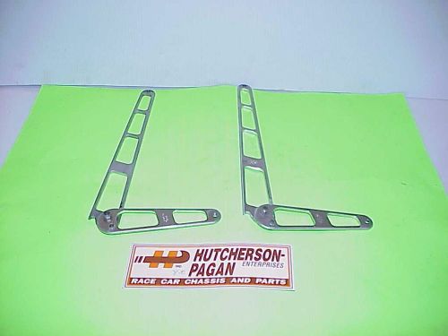 2 very rare hutcherson pagan billet aluminum hood brackets hinges nascar arca c5