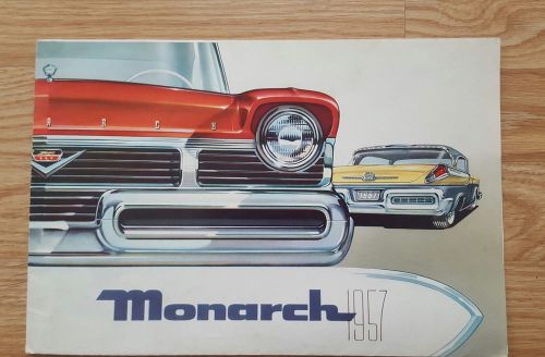 1957 ford mercury monarch sales brochure book fold out canada canadian richelieu