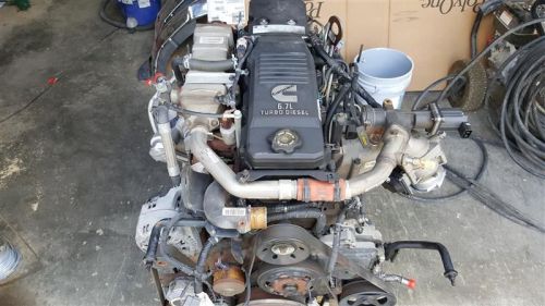 Engine chassis cab 6.7l vin l 8th digit diesel fits dodge 3500 pickup 141277