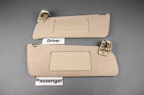04-08 ford f150 sun visor set with covered lighted mirrors &amp; homelink