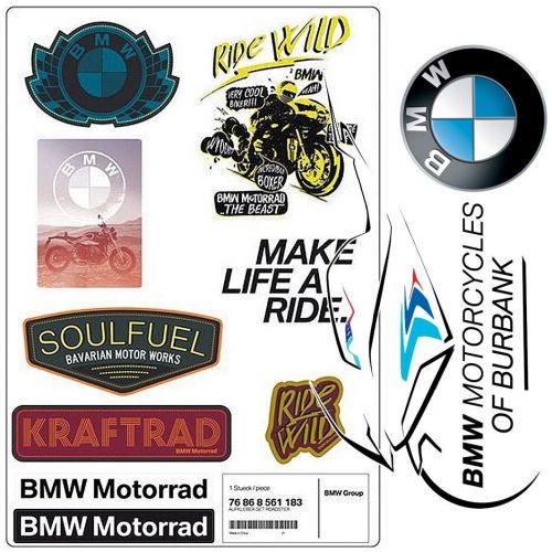 Bmw motorrad motorcycle genuine roadster sticker set