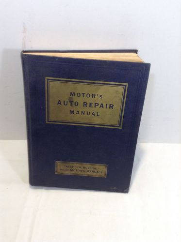 Motor&#039;s auto repair manual 16th edition 2nd printing vintage