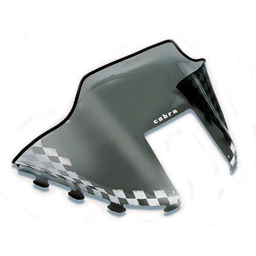 Powermadd cobra windshield polaris standard chassis tinted w white flags 1988-98