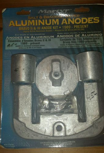 Martyr aluminum anodes bravo 2 &amp; 3 kit 1989 -present  salt &amp; brakish water