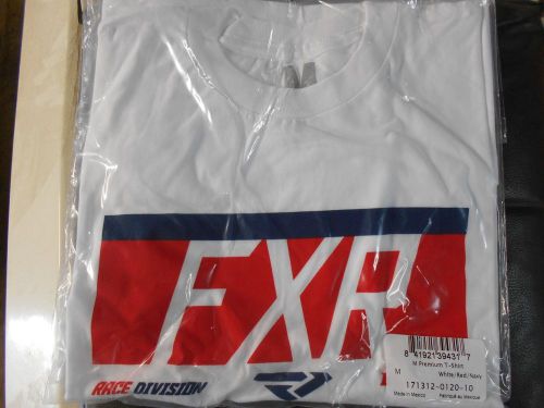Fxr premium t-shirt 17-white/red/navy size: large 171312-0120-13
