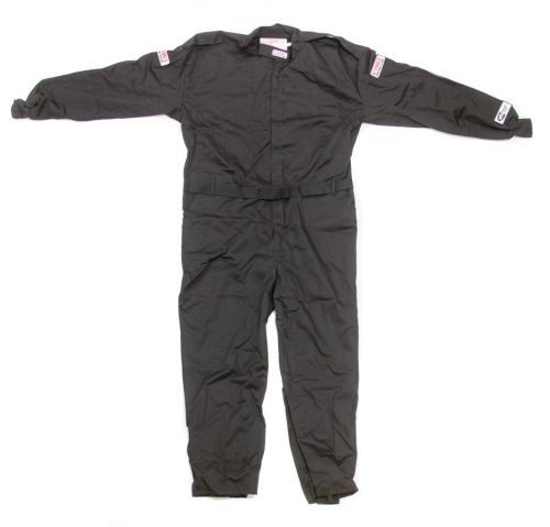 G-force black 3x-large single layer gf125 1 piece driving suit p/n 4125xxxbk