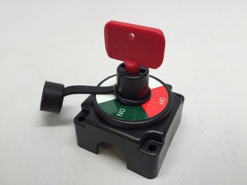 Pactrade marine mini battery switch removable pom key red green label 2p on-off