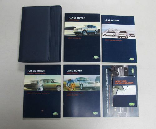 2006 range rover owner&#039;s manual book set + wallet