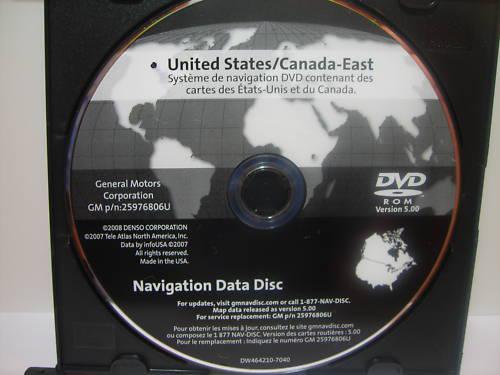 Navigation disc dvd 25976806 corvette gran prix sts 9-5