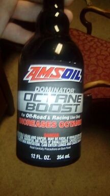 Amsoil dominator octane boost 6, 12oz bottles. fuel additive