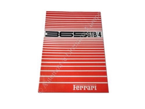 1973 ferrari 365 gtb/4 daytona owner's manual italian - french - english 74/73