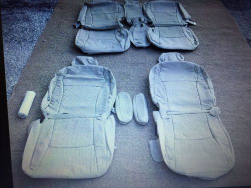 Leather seat covers for 2008-10 toyota highlander 2 row sport tan #232