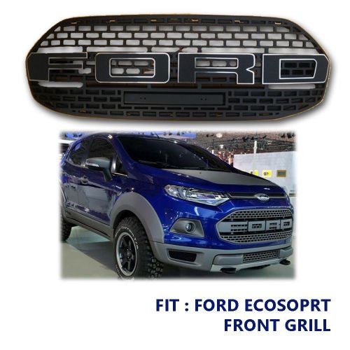 Fit 2013 2014 2015 ford ecosport front grille suv raptor grille black matt