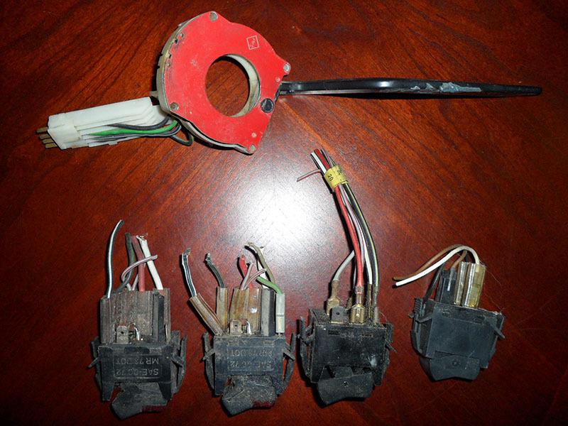 Volkswagen *switch set turn signal switch & 4 more switches - classic vw bug