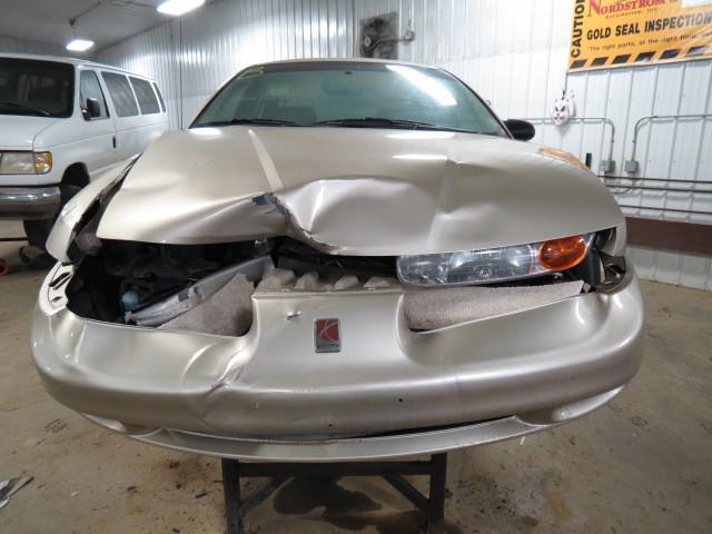 2000 saturn s series sedan rear seat belt & retractor only center tan