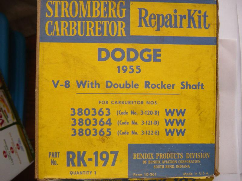 Carb Repair Kit For a 1955 Dodge With a Stromberg WW Carb 3-120D, 3-121D, 3-122E, US $24.75, image 4