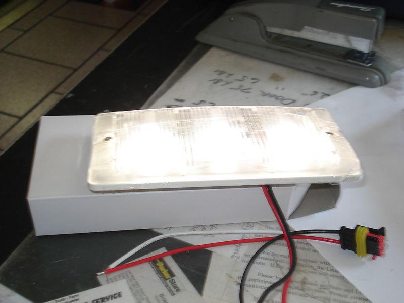 7" dome light, truck/trailer light, clear, 12v