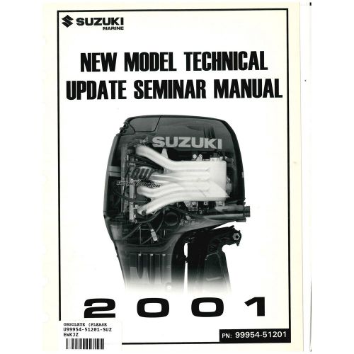Suzuki outboard marine 2001 technical update manual 99954-51201