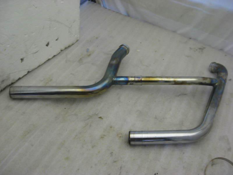 Genuine harley fatboy softail exhaust pipe header assy oem on 1995-1999 style