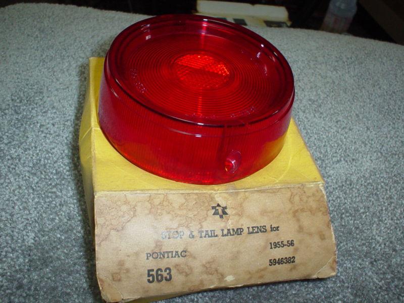 VINTAGE 1955 56 PONTIAC TAIL LIGHT LENS GLO BRITE NOS IN THE BOX , US $19.99, image 3