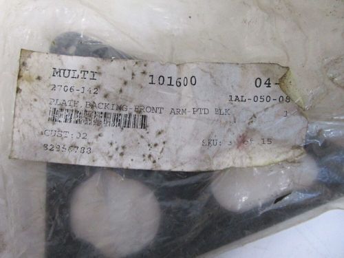 Arctic cat plate,backing-front arm-ptd blk oem: 2706-142