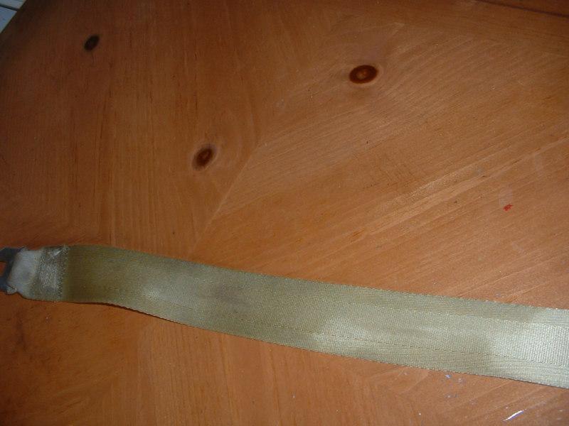 1974-1978 OEM MUSTANG II YELLOW - GREEN REAR SEAT BELT FITS KING COBRA II GHIA, US $5.00, image 3