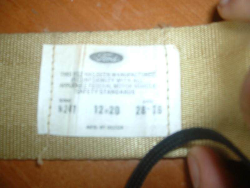 1974-1978 OEM MUSTANG II YELLOW - GREEN REAR SEAT BELT FITS KING COBRA II GHIA, US $5.00, image 5