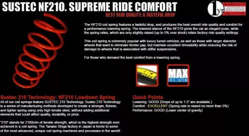 Tanabe Sustec NF210 Lowering Spring for 2006-2013 Lexus IS250 IS350, US $393.96, image 3