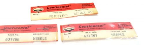 Continental Adjusting Needle Kit, P/Ns 637766 & 637767, NOS, US $22.95, image 5
