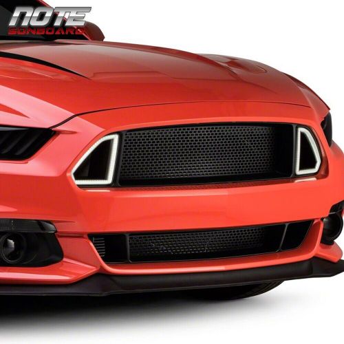 NEW FIT FOR 18-21 FORD MUSTANG TURN SIGNAL LED DRL LIGHT UPPER & LOWER GRILLE, US $71.67, image 5