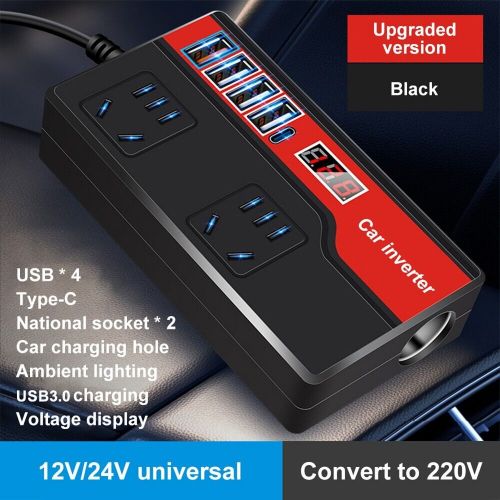 Car Power Inverter DC12V/24V To DC220V Auto Power Converter Car Power Adapters, US $19.65, image 5
