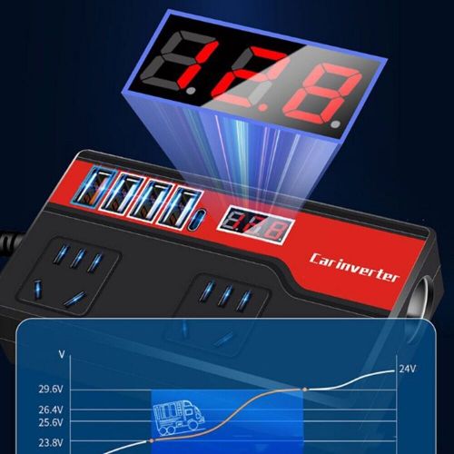 Car Power Inverter DC12V/24V To DC220V Auto Power Converter Car Power Adapters, US $19.65, image 12