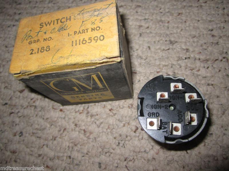 1961 61 1962 62 Olds F85 Pontiac Tempest Igntion Switch NOS 1116590, US $19.99, image 3